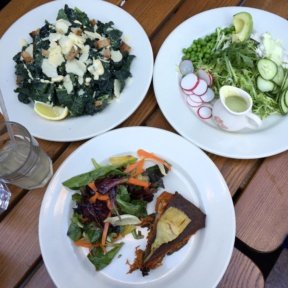Gluten-free plates from Le Pain Quotidien